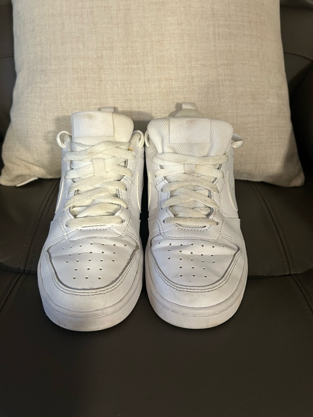Nike Kids White High-Top Sneakers